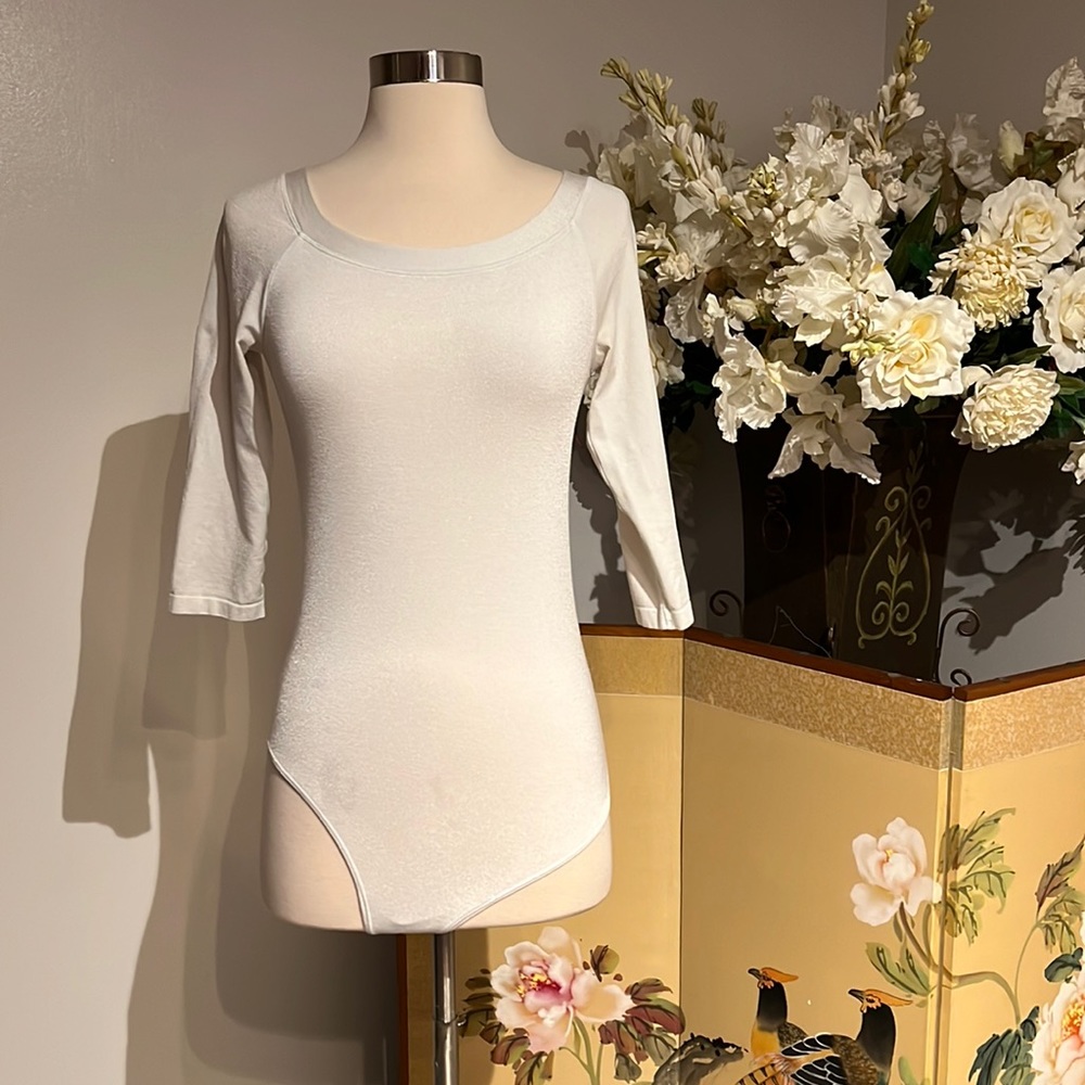 Wolford (2) White and Black Bodysuits Size S